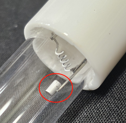 Révéler le processus de lampe germicide UV avec agent de libération de mercure